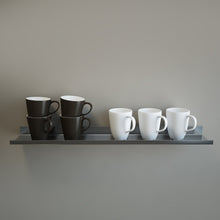 New over the range shelf floating reversible ledge spice rack mug display 30 long 5 deep stainless steel