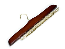 Top rated amber home gugertree wooden tie and belt racks tie hangers holds 24 ties cherry color golden hook