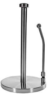 Home Essentials & Beyond Modern Stand Up Easy One-Handed-Tear Kitchen Countertop Standing Paper Towel Holder With Flexible Arm Dispenser With Weighted Base 14 In. H Stainless/Satin