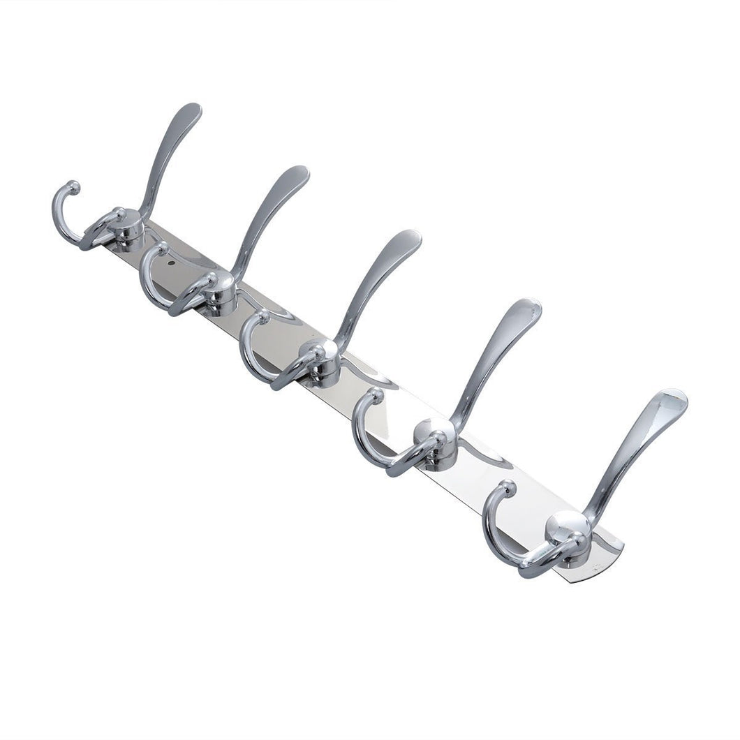 Explore toymytoy 2pcs wall mounted coat hook 2 pack rack with 5 stainless steel hat hanger