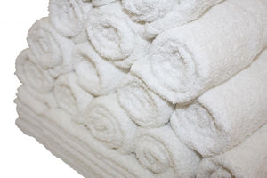 Atlas 48-Pack Premium 16x27 Salon Hand Towels White RING SPUN Eco-Friendly