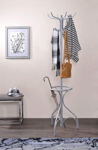 Buy benzara bm184785 freestanding coat rack with tri pod base silver