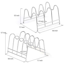 Buy nex 2 pack kitchen cabinet pan and pot lid organizer rack holder