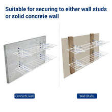 Storage fleximounts 1 x 4 white 2 pack 1x4ft 12 inch by 48 inch wall shelf garage storage rack 12 x 48