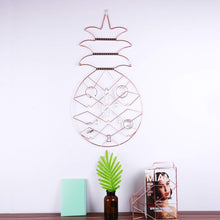 Amazon jewelry organizer nugoo pineapple shape hanging jewelry display holder wall mount jewelry rack for earrings necklaces and bracelets rose gold
