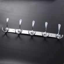 Kitchen toymytoy 2pcs wall mounted coat hook 2 pack rack with 5 stainless steel hat hanger