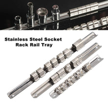 Discover yosoo stainless steel 8 positions socket rack storage rail tray holder tool stand shelf organizer