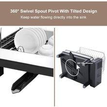 Try kedsum rust proof stainless dish rack 2 tier detachable dish drying rack with removable utensil holder dish drainer with 360 degrees adjustable swivel spout for kitchen counter