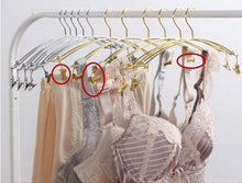 Budget friendly dewel 5pcs stainless steel women clothes bra shorts underwear drying rack hanger gold