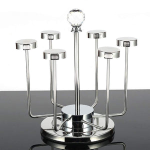 Selection lian drain cup holder mugs rotating drying rack hanger glasses organizer tabletop decor 232324 5cm