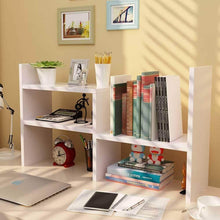 Shop desktop organizer office storage adjustable display bookshelf double shelf desk supplies for office kitchen multipurpose rack