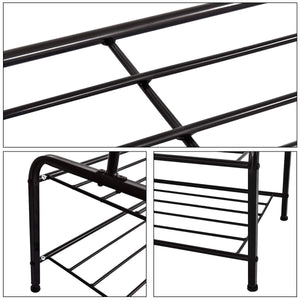 Kitchen clothes rack metal garment racks heavy duty indoor bedroom cool clothing hanger with top rod and lower storage shelf 59 x 60 length x height high storage rack black