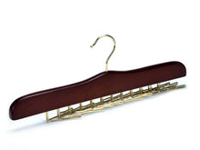 Top amber home gugertree wooden tie and belt racks tie hangers holds 24 ties cherry color golden hook