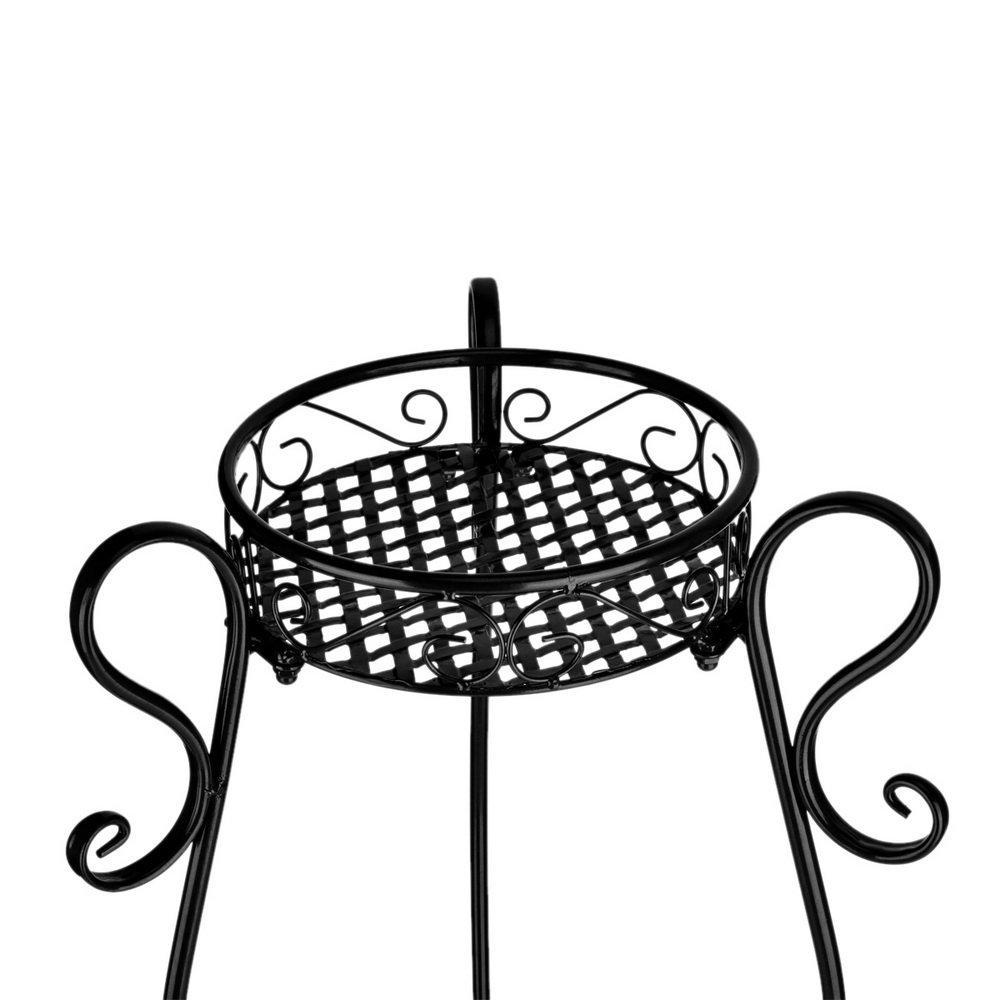 Budget dazone demountable metal 2 tiers plant rack indoor floor model plant stand black