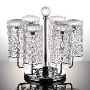 Save on lian drain cup holder mugs rotating drying rack hanger glasses organizer tabletop decor 232324 5cm