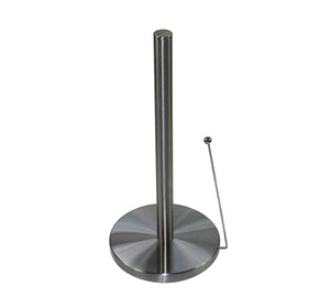 EAST & SIXTH Paper Towel Holder - Stainless Steel, Non-Slip, Upright with Anti-Unravel Arm