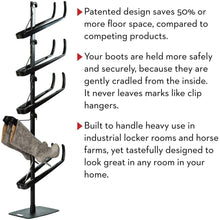 Buy boot butler standing boot rack as seen on rachael ray clean up your floor protect your boots 5 pair stand organizer shaper tree