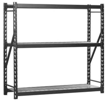 Order now muscle rack erz772472wl3 black heavy duty steel welded storage rack 3 shelves 1 000 lb capacity per shelf 72 height x 77 width x 24 depth