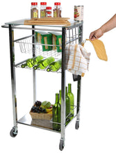 Purchase mind reader glass top mobile kitchen cart with wine bottle holder wine rack towel holder perfect kitchen island for cooking utensils kitchen appliances and food storage silver