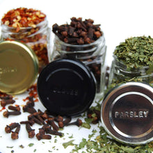 Organize with gneiss spice everything spice kit 24 magnetic jars filled with standard organic spices hanging magnetic spice rack large jars silver lids