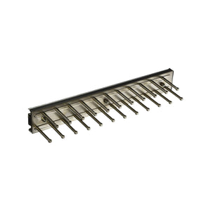 Shop rev a shelf trc 12sn 12 in satin nickel pull out side mount tie rack