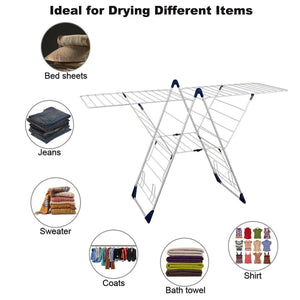 Buy drynatural drying rack folding extra large gull wing cloth airer with 85ft drying space for outdoor indoor