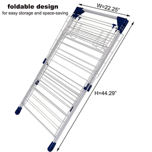 Exclusive drynatural drying rack folding extra large gull wing cloth airer with 85ft drying space for outdoor indoor