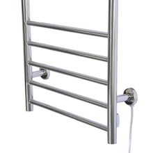 Discover the fdinspiration 35 5 electric wall mounted stainless steel bathroom towel warmer dryer heated rail w 9 bars top shelf rack with ebook