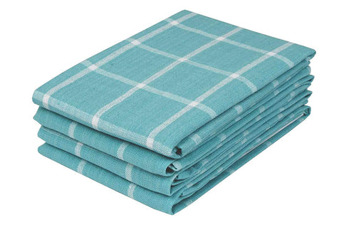 vollmond home Kitchen Towels, 100% Cotton, Set of 4 Dish Towels of Size 15 X 23 Inch, Highly Absorbent Dish Cloth, Perfect for Cooking, Drying Dishes, and Cleaning