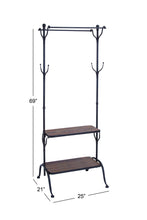 Select nice deco 79 metal wood clothes rack 69 by 25 inch