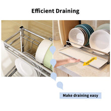 The best 304 stainless steel dish dryer rack cutting board holder and kitchen dish drainer for kitchen counter top silver 17 3x6 1x13 5inch