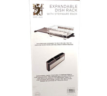 Buy sabatier expandable dish rack with stemware rack rust resistant