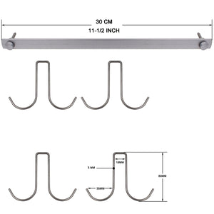Amazon yyst under shelf mug rack coffee cup holder mug holder no mugs no cups hold 8 mugs