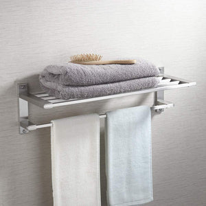 Latest kes sus304 stainless steel 22 hotel towel rack bathroom shelf shower towel bar rust proof wall mount contemporary style space saving for multi hand towels brushed finish a2410s60 2