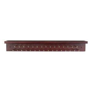 Discover erik aleksi interiors solid mahogany tie and belt rack with top shelf for accessories