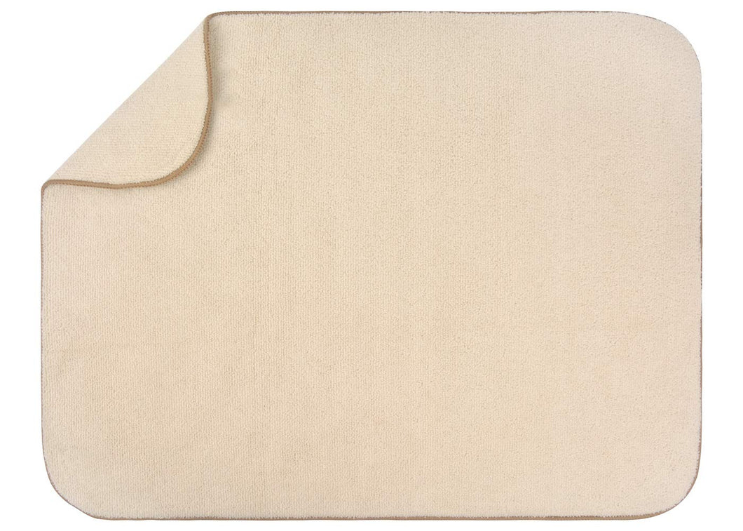Microfiber Dish Drying Mat Super Absorbent Dish Drying Rack Pads Kitchen Counter Mat 18inchx24inch Cream