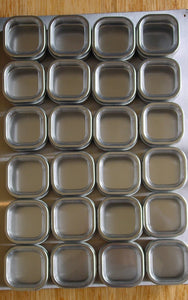 Order now petite culinarian ii 12 x 18 magnetic spice rack 24 spice tins choose color choose spice tin size 6 oz brushed stainless steel