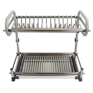 Get probrico wall mounted dish drainer rack stainless steel 23 6 inch dish drying rack plates bowls storage organizer holder