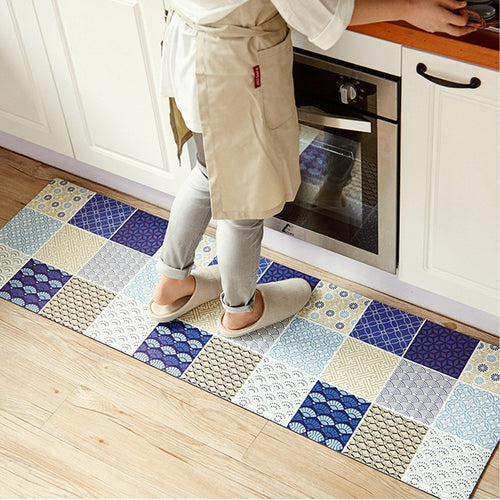 Ustide Reversible Bohemia Style Non-Slip Rug Runner for Kitchen, Livingroom, Entry Way, Laundry Room, and Bedroom 17.7x47.2-Inches