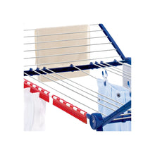 Discover leifheit varioline large winged clothes drying rack with adjustable lines blue and white