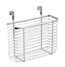 Select nice ybm home ybmhome over the cabinet door kitchen storage organizer holder basket pantry caddy wrap rack for sandwich bags cleaning supplies chrome 2234 1 medium
