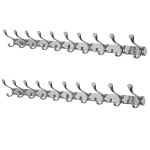 Shop here dseap wall mounted coat rack hook 10 hooks 37 5 8 long 16 hole to hole heavy duty stainless steel for coat hat towel robes mudroom bathroom entryway seashell chromed 2 packs