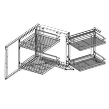 Storage 34 6x21 3x8 3 in under cabinet pull out chrome 4 tier wire basket organizer cabinet dish rack shelves bowl utensils holder full pullout set gray bottom