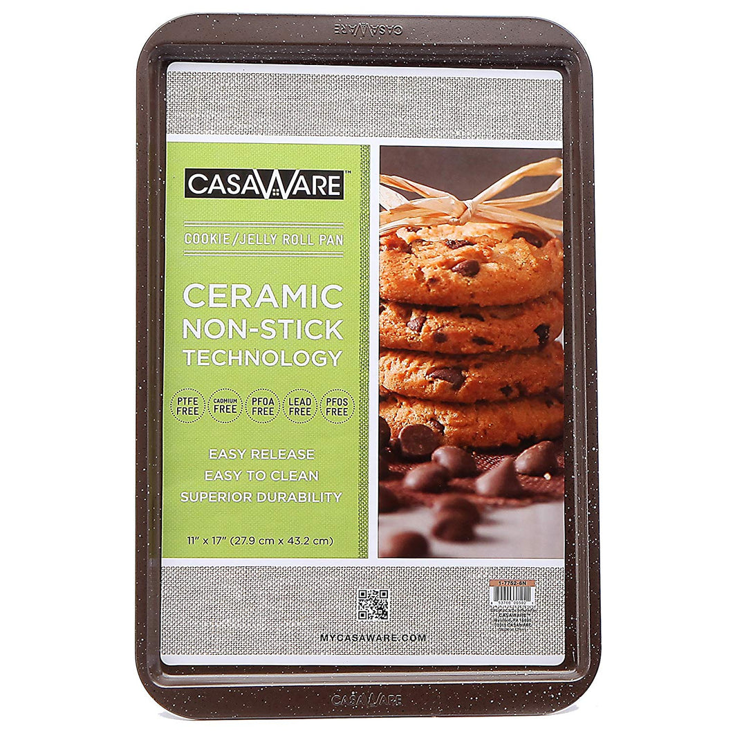 CasaWare Ceramic Coated NonStick Cookie/Jelly Roll Pan 11
