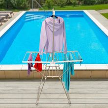 Discover the everyday home stainless steel indoor outdoor folding drying rack