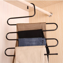 Cheap ds pants hanger multi layer s style jeans trouser hanger closet organize storage stainless steel rack space saver for tie scarf shock jeans towel clothes 4 pack 1