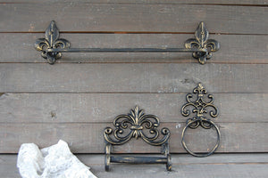 Black French bath set - The Vintage Artistry