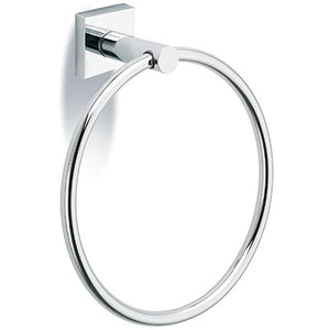 Lux Sidney Wall Mounted Towel Ring Holder Bath Hand Towel Holder, Brass