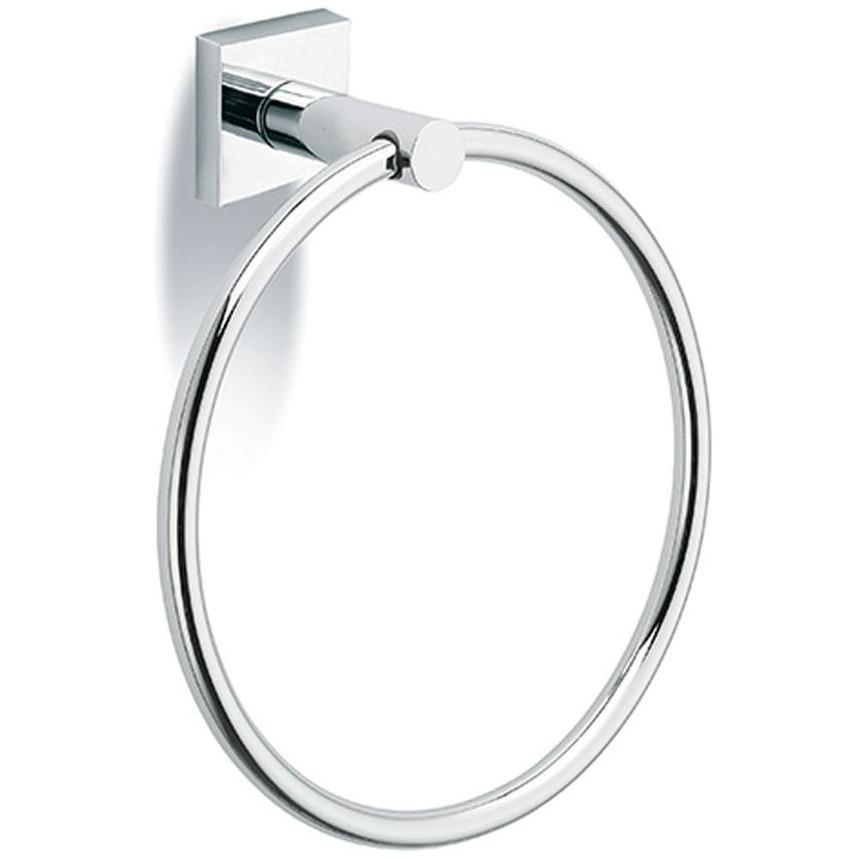 Lux Sidney Wall Mounted Towel Ring Holder Bath Hand Towel Holder, Brass