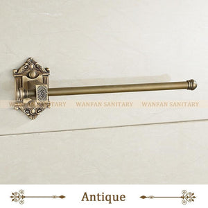 Antique Brass Single Towel Bar Towel Rack Holder In The Bathroom Wall Mounted Towel Ring Bathroom Accessories Wf71220